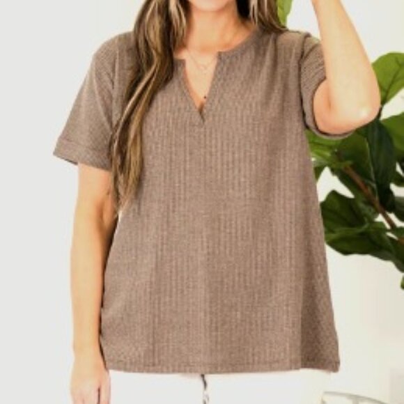 Chic Soul Brown Top - Picture 3 of 3